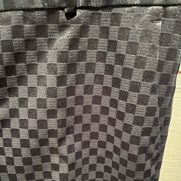 Banana Republic navy blue Hampton Pants size 10, EUC, elegant, dressy, checkered - Picture 4 of 10